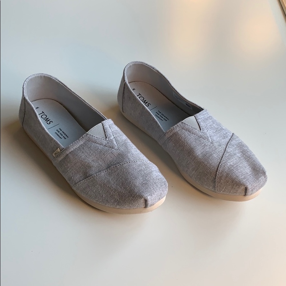 Almost new Toms Slate Grey Slipon Sneakers 9